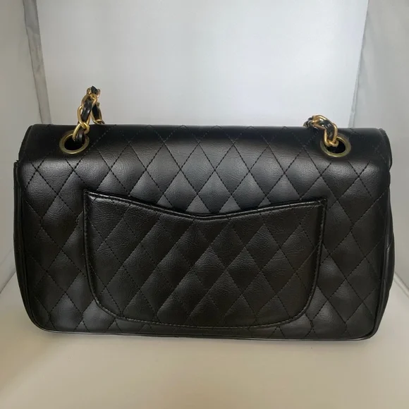 Vintage Meyers USA Quilted Leather Flap Bag • Made in USA Chain Purse - Picture 10 of 15